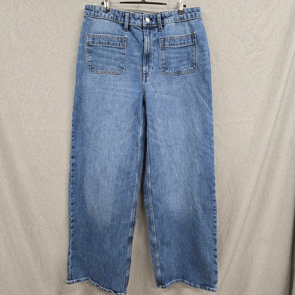 Free Assembly Classic Wide Leg Women's Jeans - Light Blue